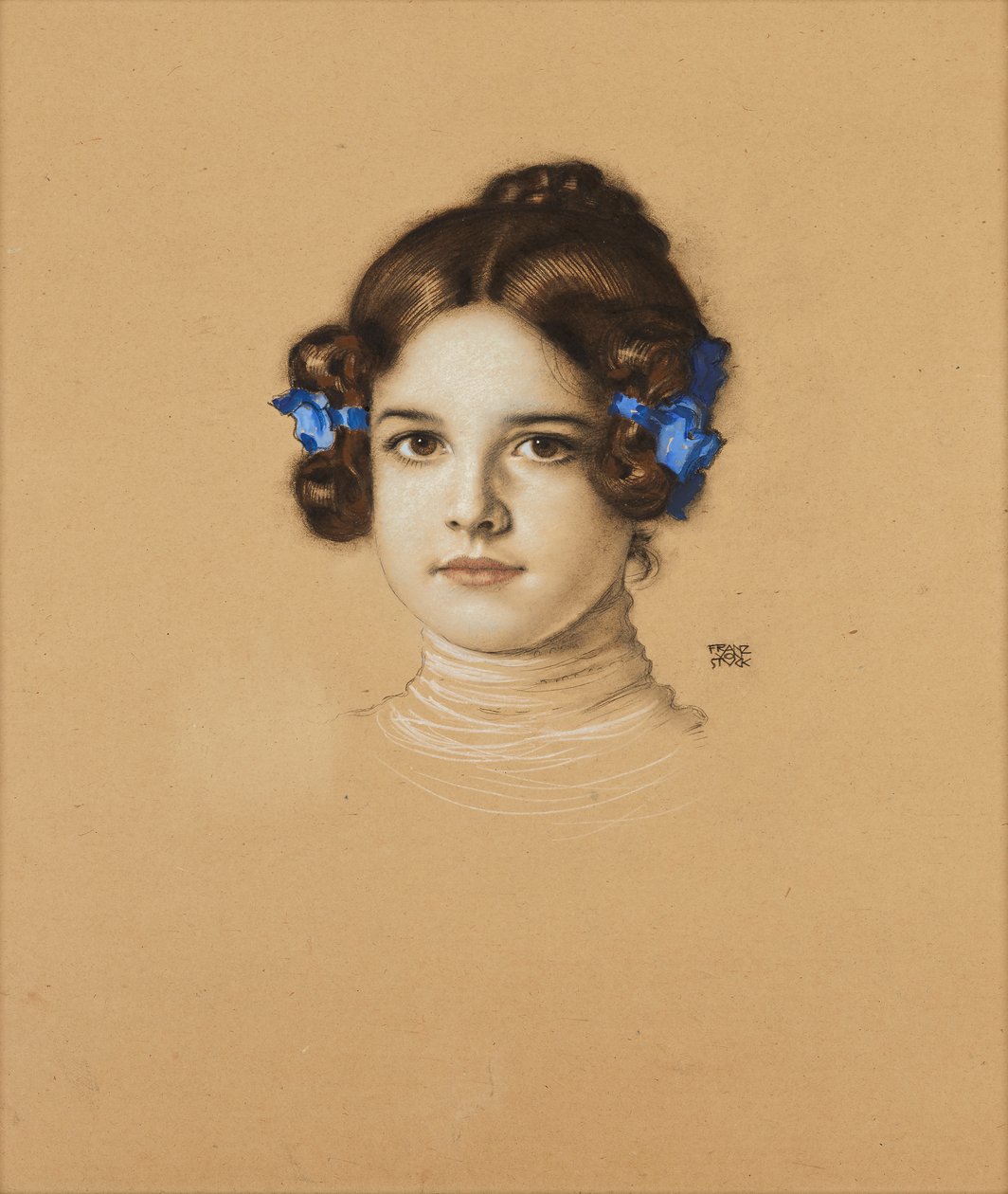 Mary Stuck, sanatçının kızı by Franz von Stuck