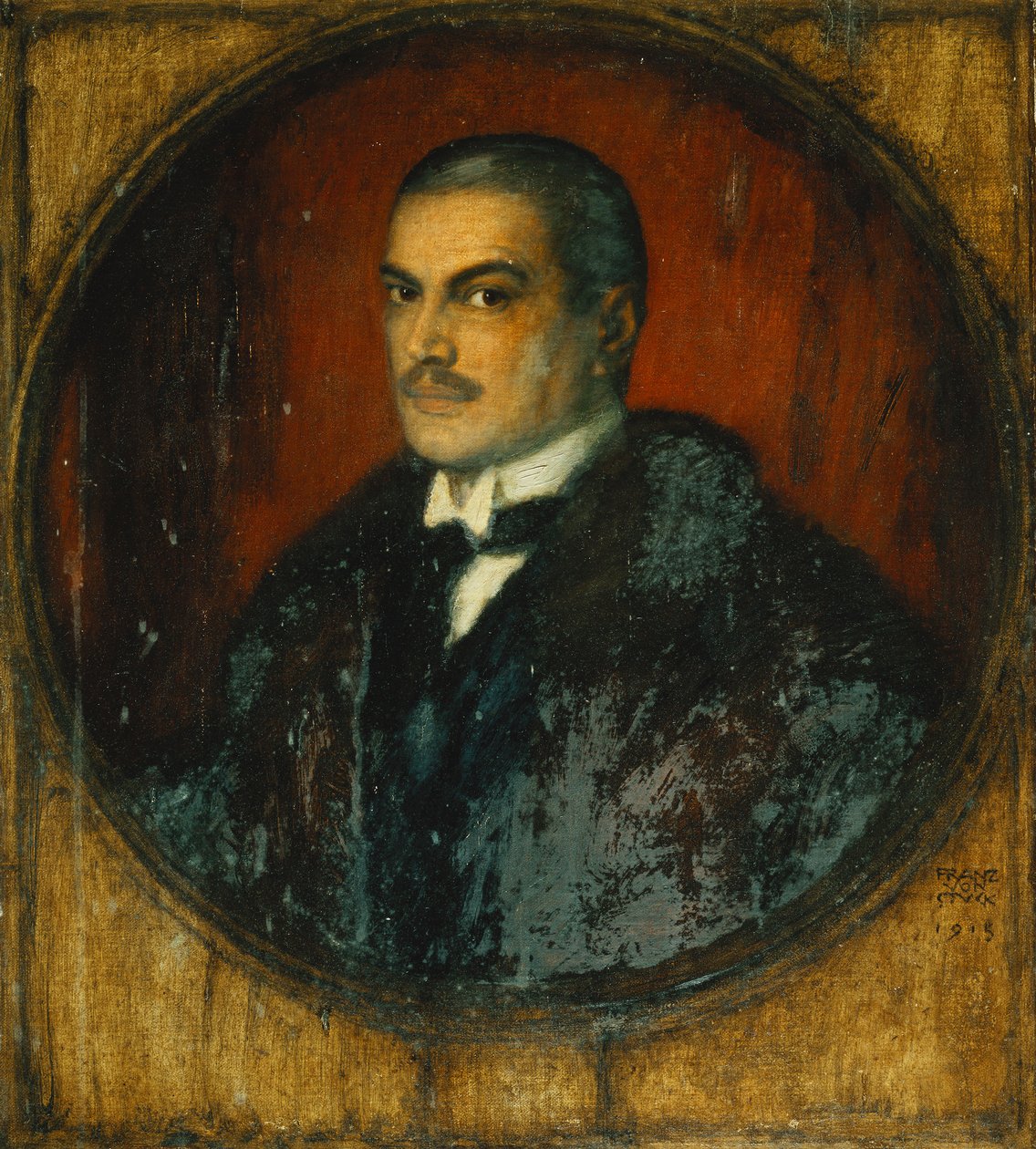 Sanatçının Otoportresi, yarım boy, 1915 by Franz von Stuck