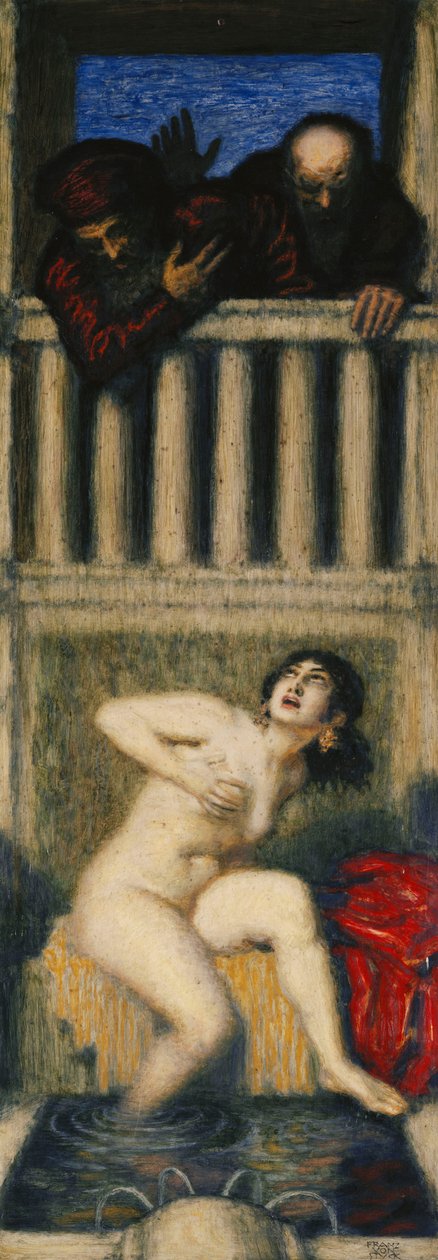 Susanna ve İki Yaşlı Adam; Susanna ve iki yaşlı, by Franz von Stuck