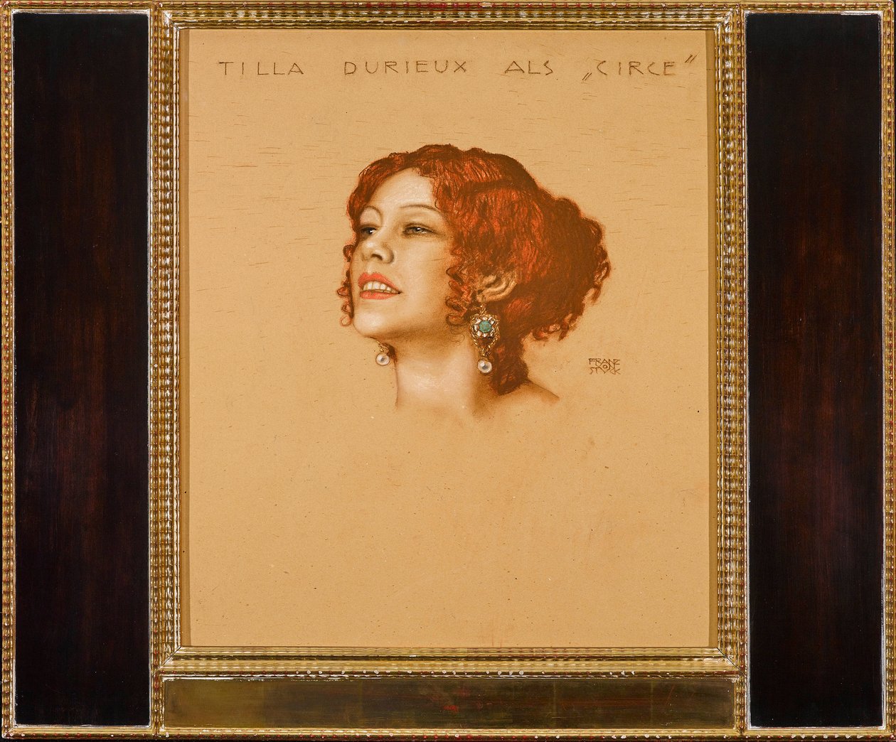 Tilla Durieux (1880-1971) Circe olarak - Franz-Ritter (Franz Ritter) von Stuck (1863-1928). karton üzerine pastel by Franz von Stuck