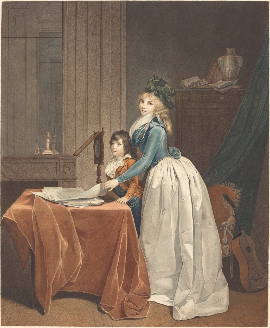 Optik Görüntüleyici, c.1793 (dağlama ve yıkama) by Fréderic Cazenave