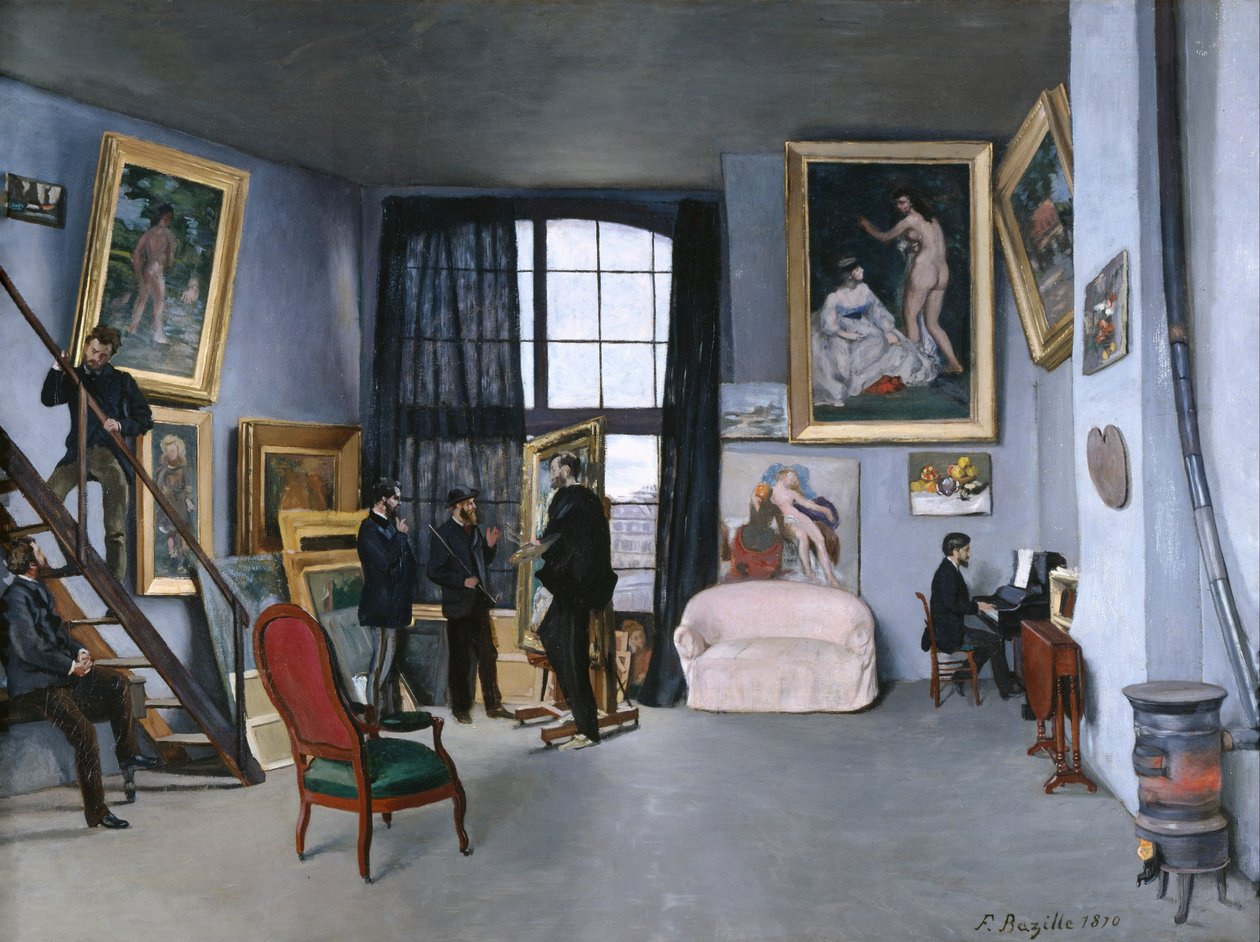 Bazilles Stüdyosu by Jean Frederic Bazille