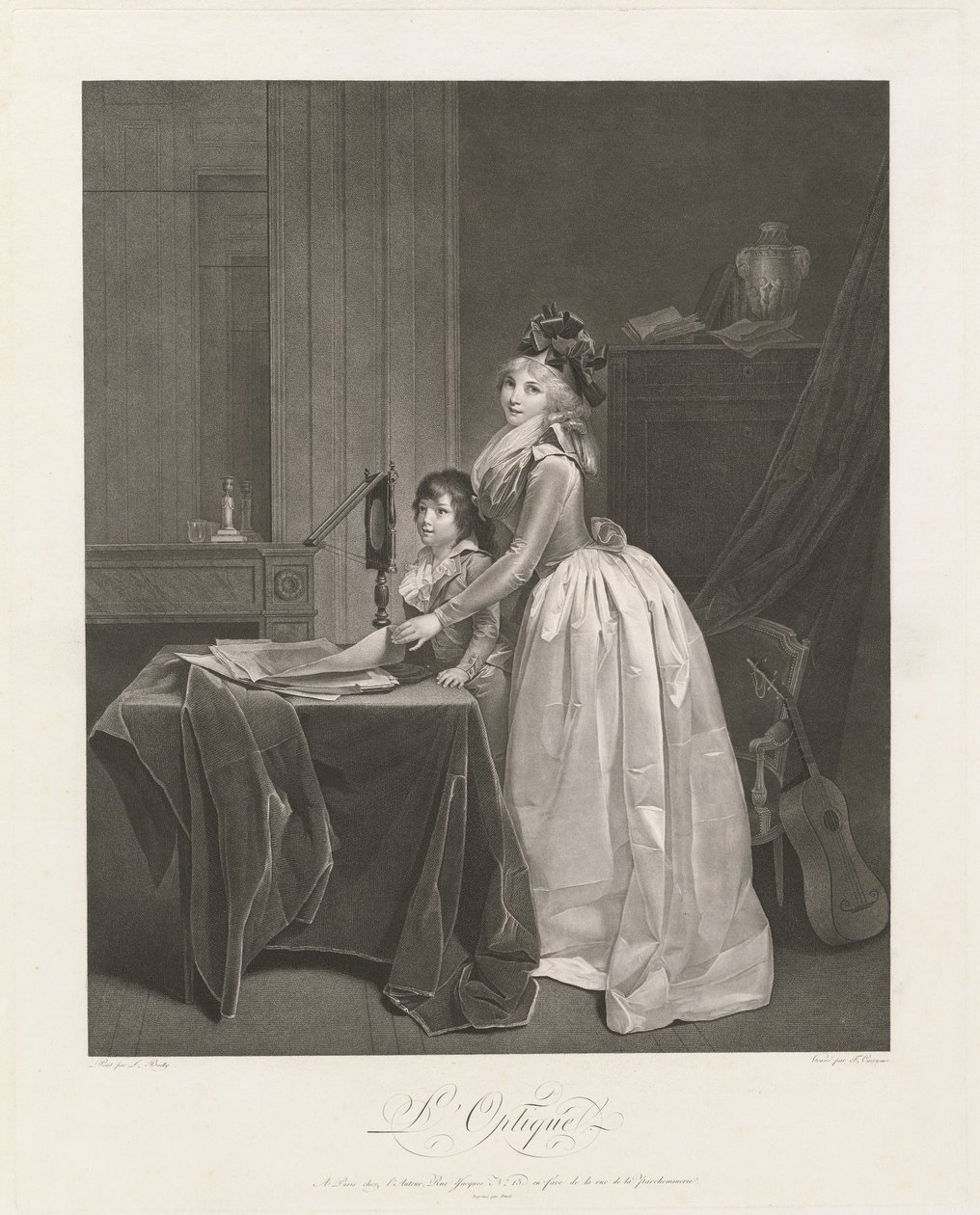 Optik (Optik Görüntüleyici) by Frédéric Cazenave, after Louis Léopold Boilly