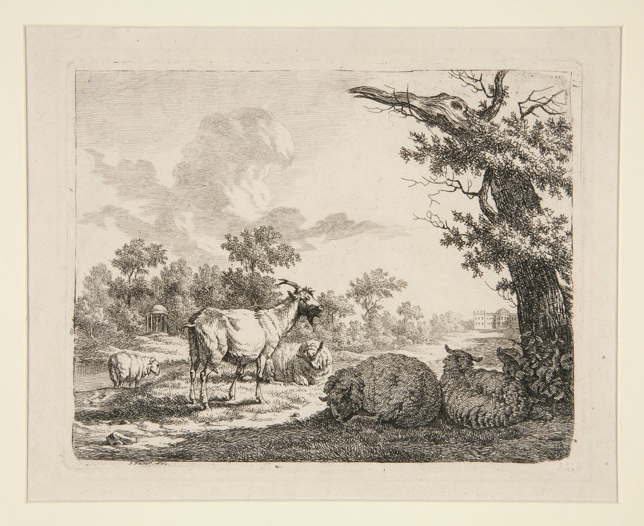 Çayırda Koyun by Frédéric Théodore Faber