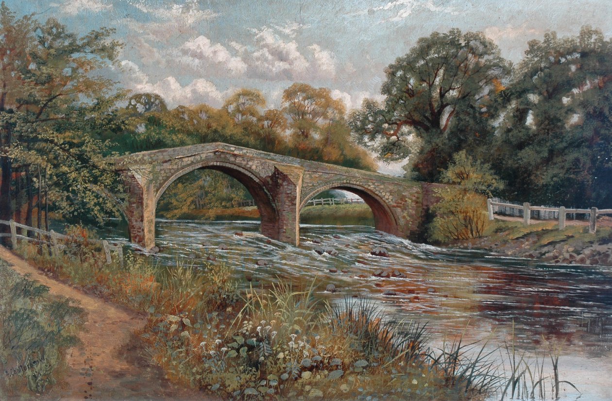 İlkley manzarası, 1893 by Fred Challacombe