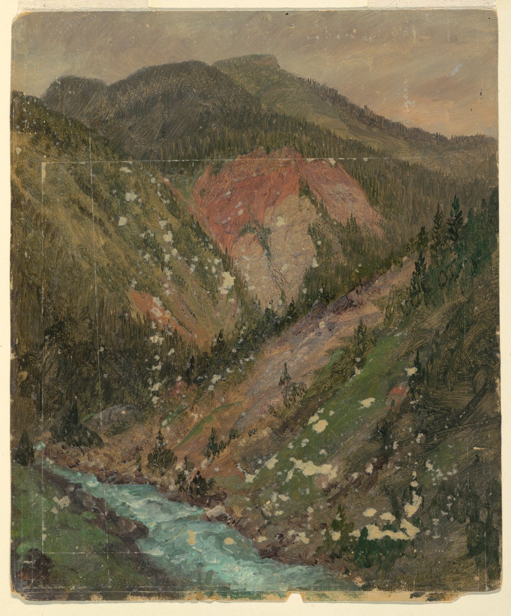 Alp Manzarası (Bavyera veya İsviçre) by Frederic Edwin Church