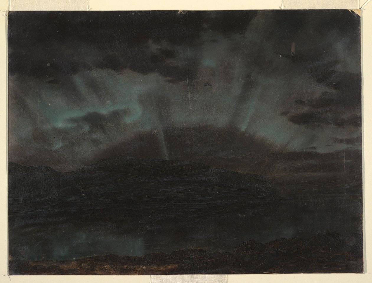 Aurora Borealis, Mt. Desert Island, Bar Harbor, Maine, Eylül 1860 by Frederic Edwin Church