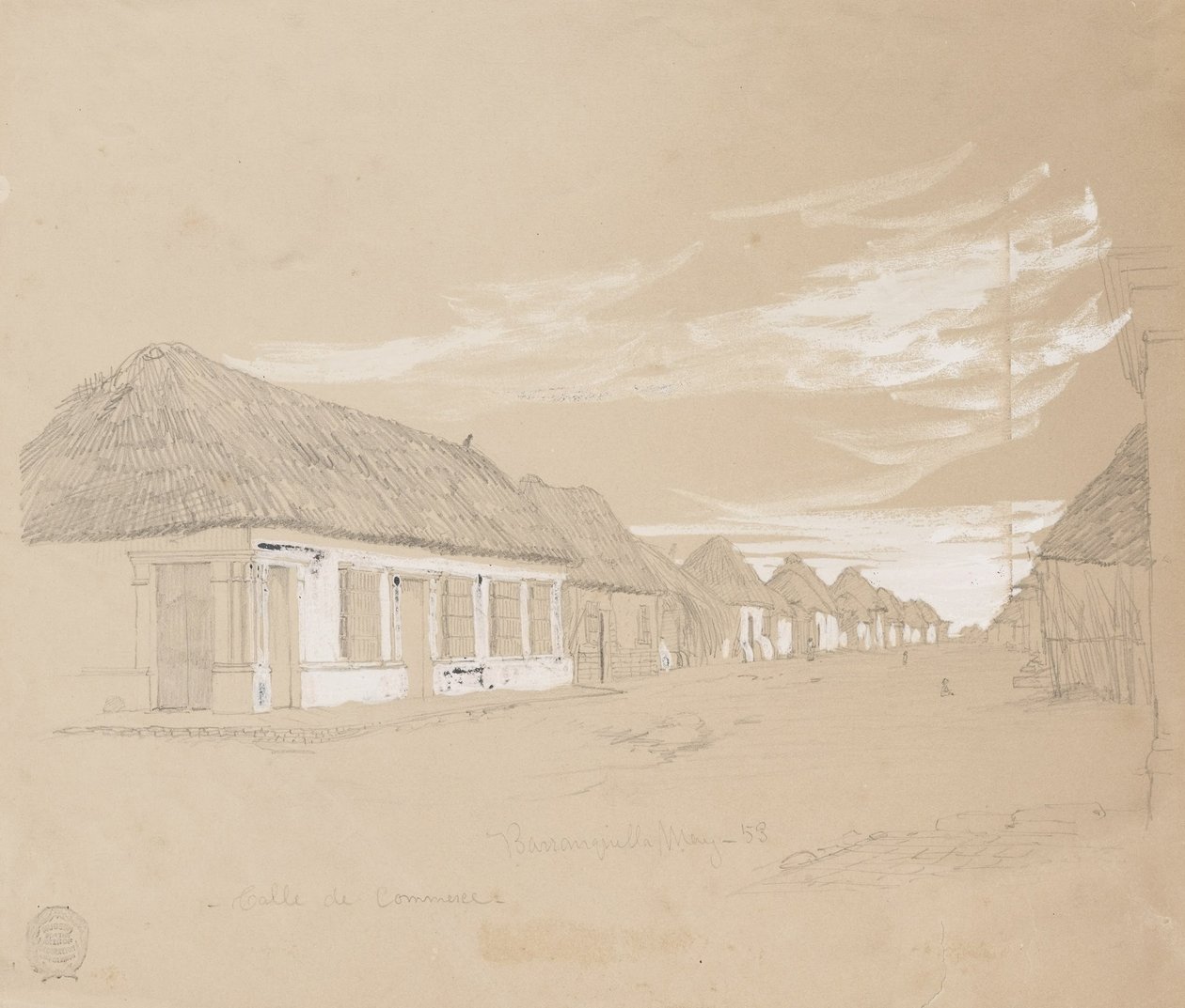 Ticaret Caddesi, Barranquilla, Kolombiya by Frederic Edwin Church