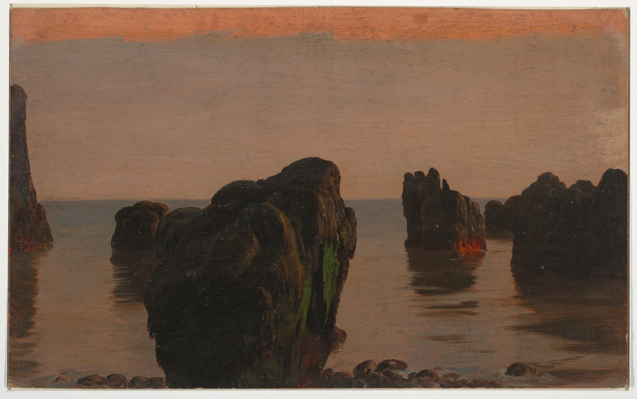 Çizim, Grand Manan Adası, Kanada, 1851–52 by Frederic Edwin Church