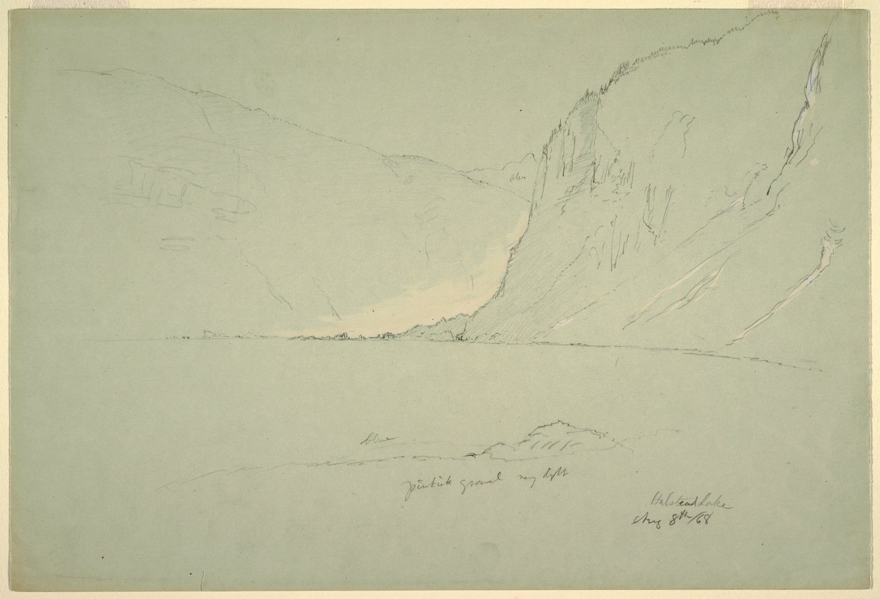 Çizim, Avusturya yakınlarında manzaralar, 5 Ağustos 1868 by Frederic Edwin Church