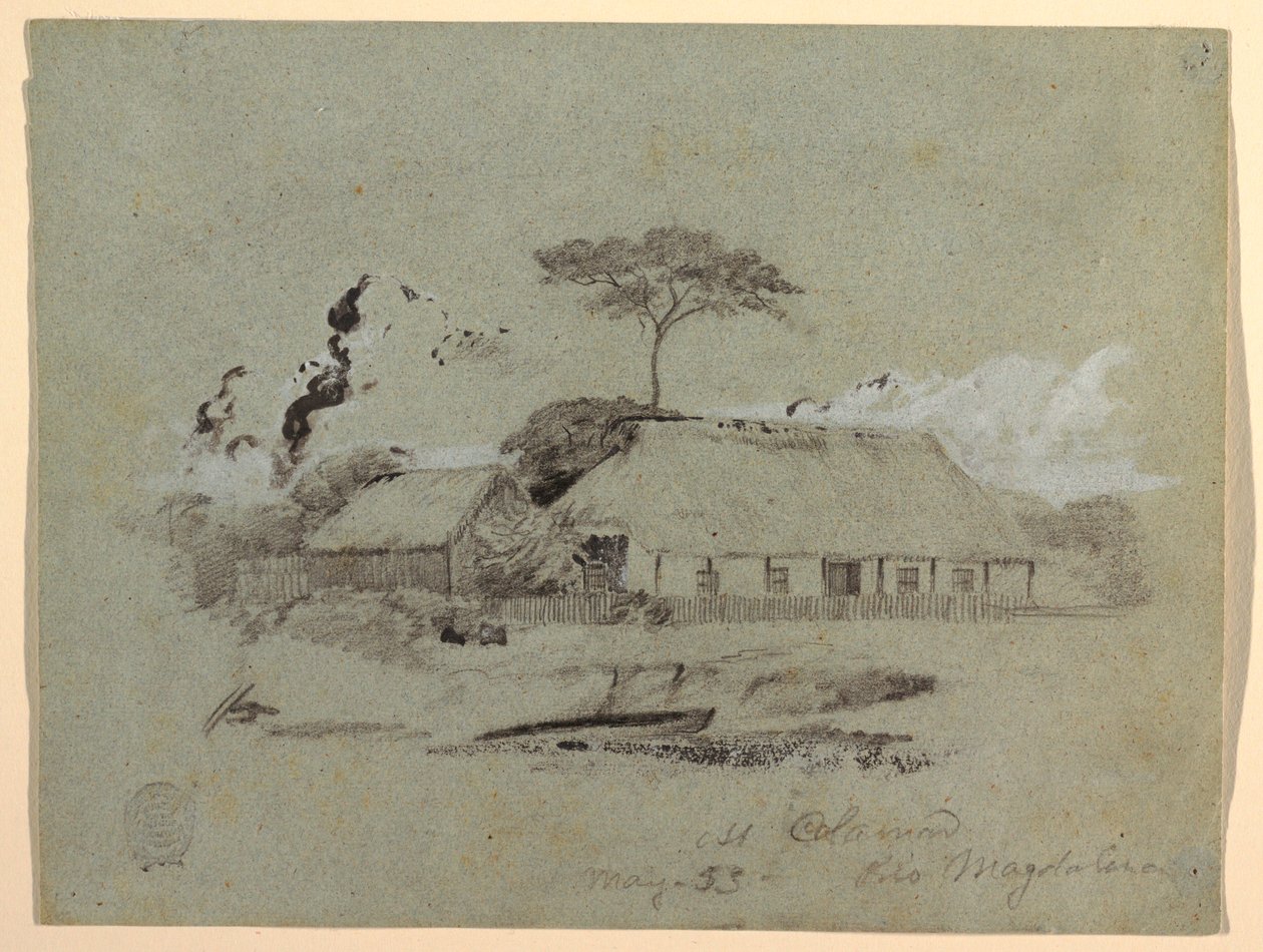 Ev ve Kulübe, Calamar, Kolombiya by Frederic Edwin Church