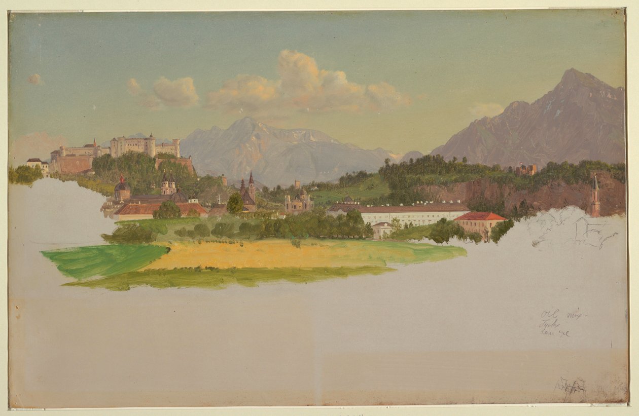 Salzburg, Avusturya by Frederic Edwin Church