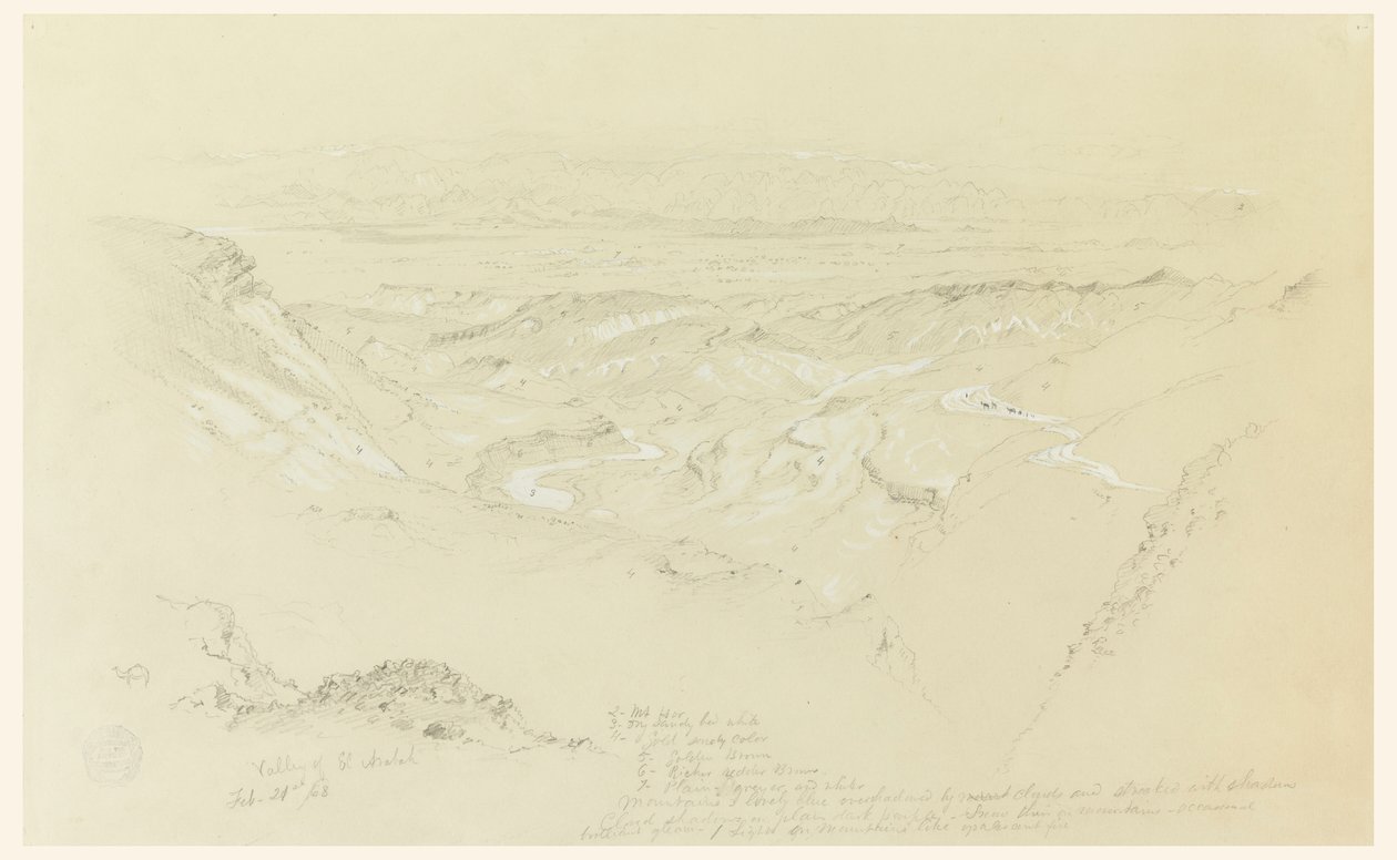 El Arabah Vadisi by Frederic Edwin Church