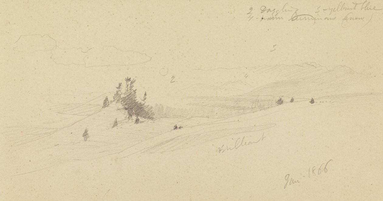 Ormanlık Tepe, Tepelik Vadi, Güneş by Frederic Edwin Church