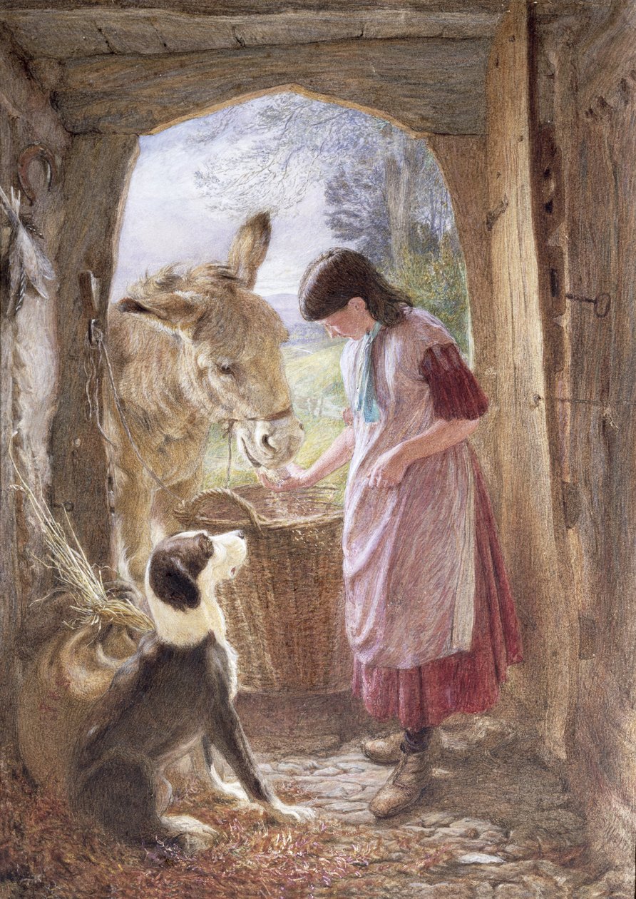 Besleme Gamzesi (tebeşir) by Frederic James Shields
