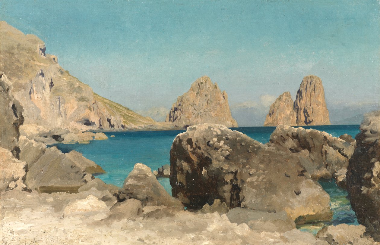Sirenlerin Kayaları, Capri, 1860