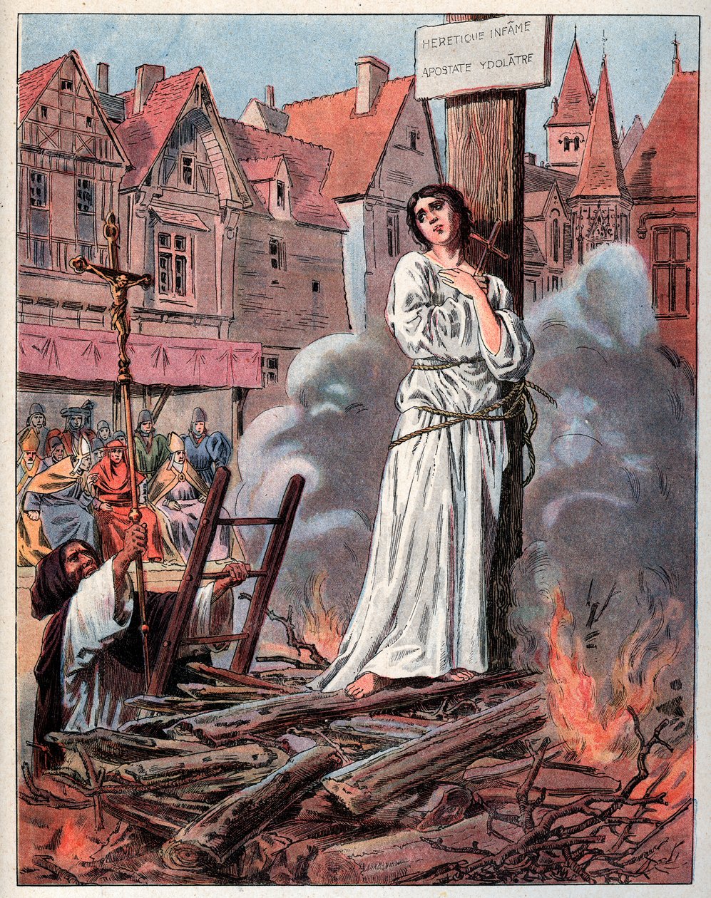 Joan of Arc Tehlikede, 1430. by Frederic Theodore Lix
