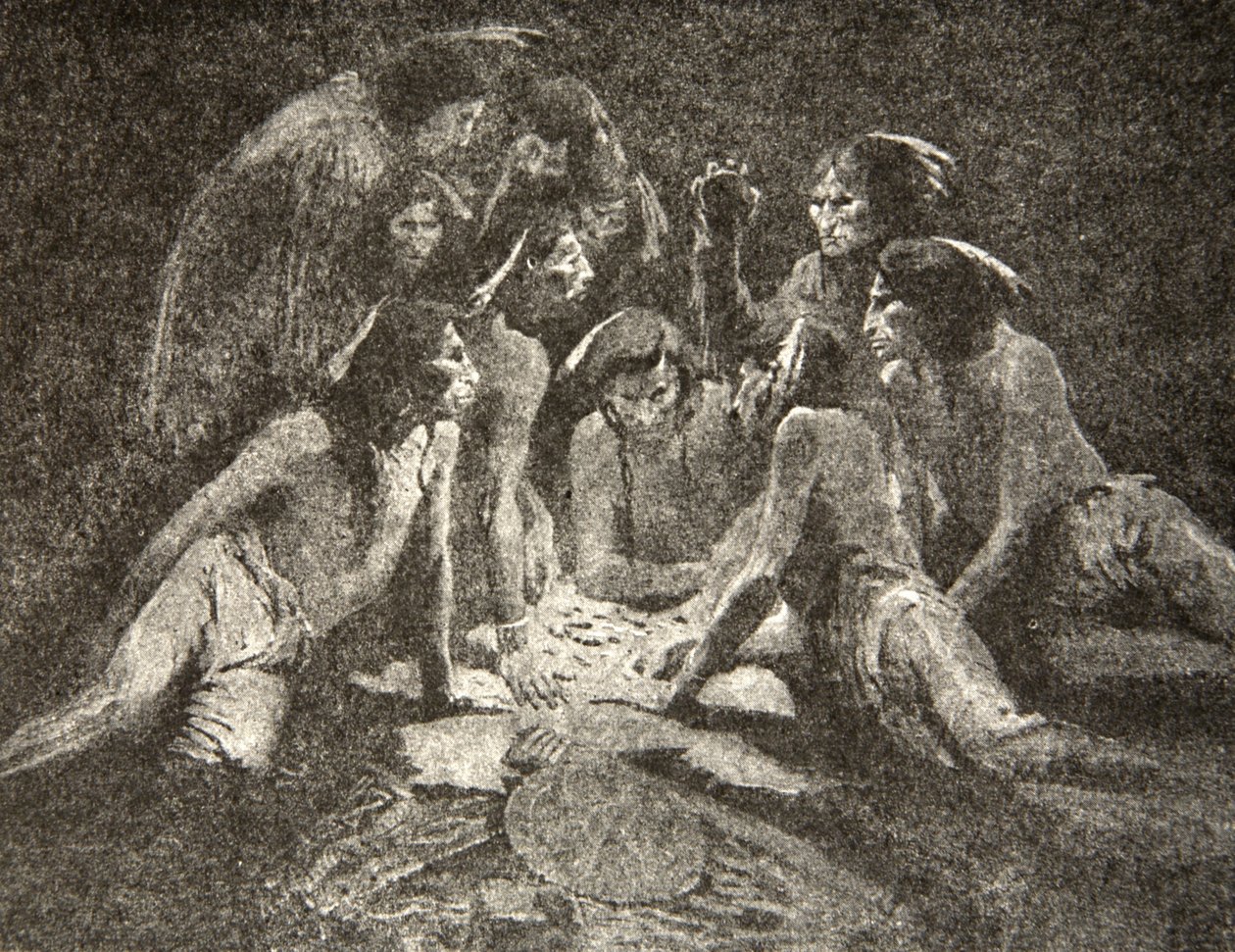 Bütün yaşlı adamlar ve genç adamlar... Gece yarısına kadar oynandı, sabaha kadar oynandı, Henry Wadsworth Longfellow
