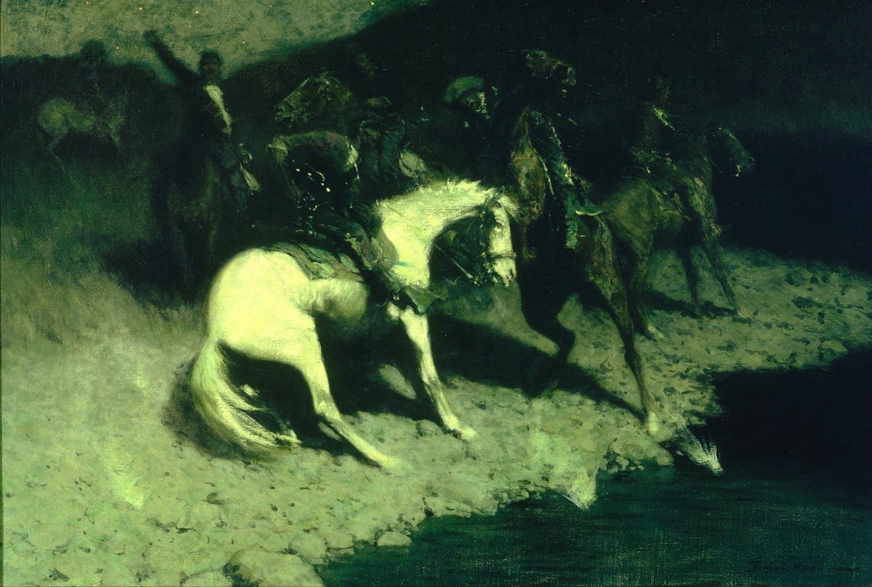 Ateşlendi by Frederic Remington