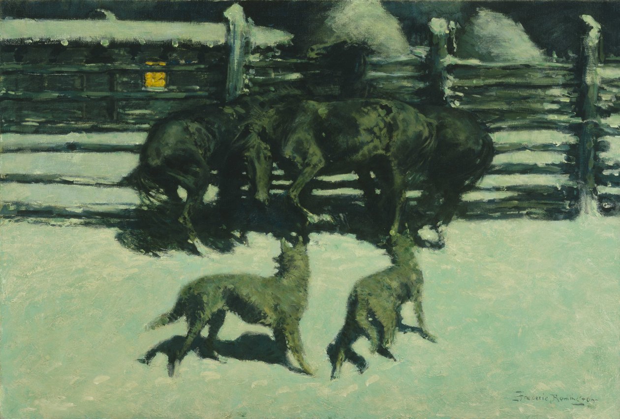 Yardım Çağrısı by Frederic Remington