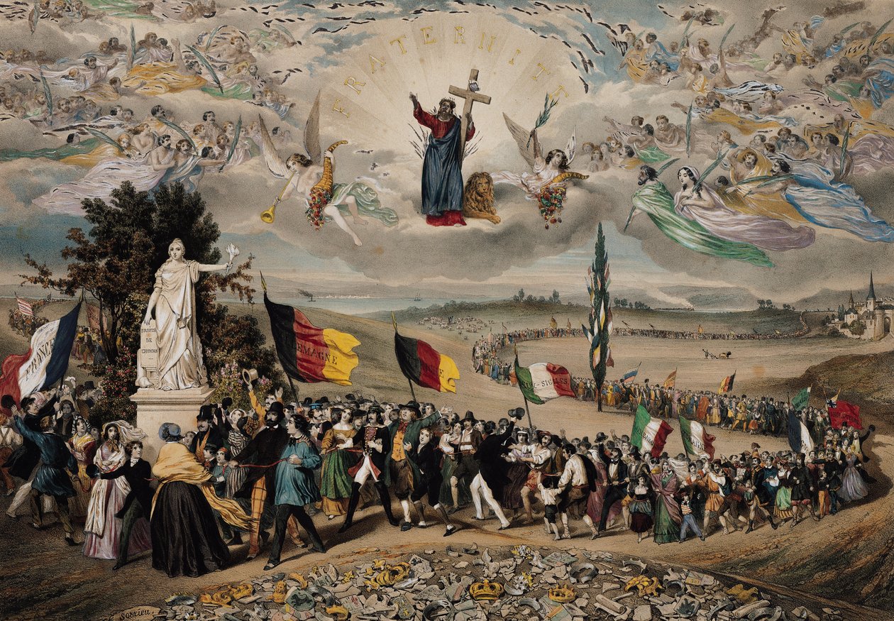Evrensel Demokratik ve Sosyal Cumhuriyet, 1848 by Frederic Sorrieu
