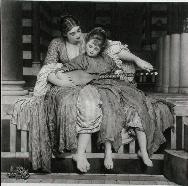 Güzel Sanatlar Derneği tarafından yayınlanan Müzik Dersi, by Frederic (after) Leighton