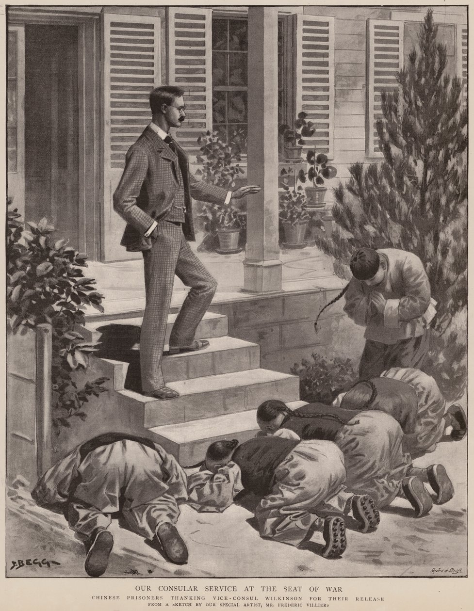 Konsolosluk Hizmetlerimiz savaşın merkezinde (lito) by Frederic (after) Villiers