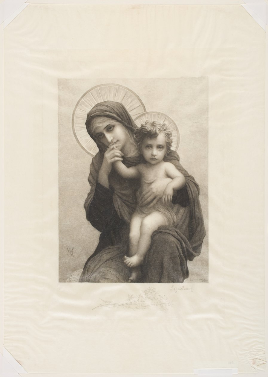 madonna ve çocuk by Frederic Auguste Laguillermie