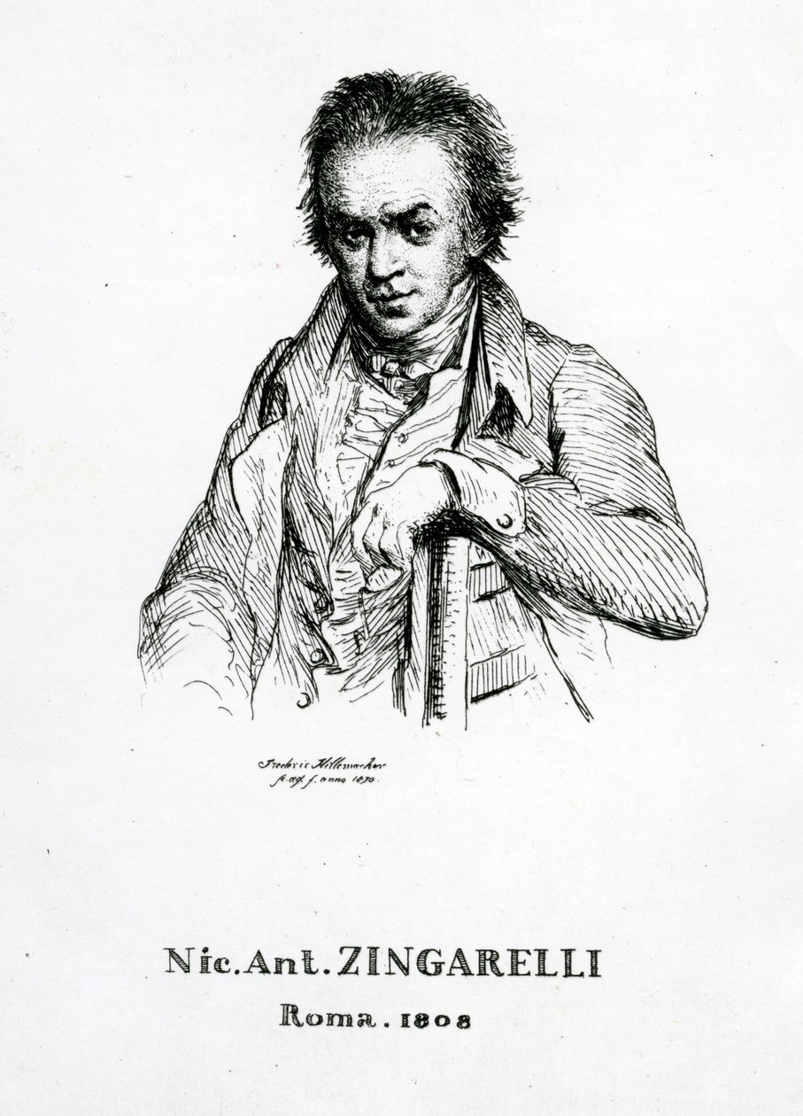 Niccolo Antonio Zingarelli, 1870 by Frederic Desire Hillemacher