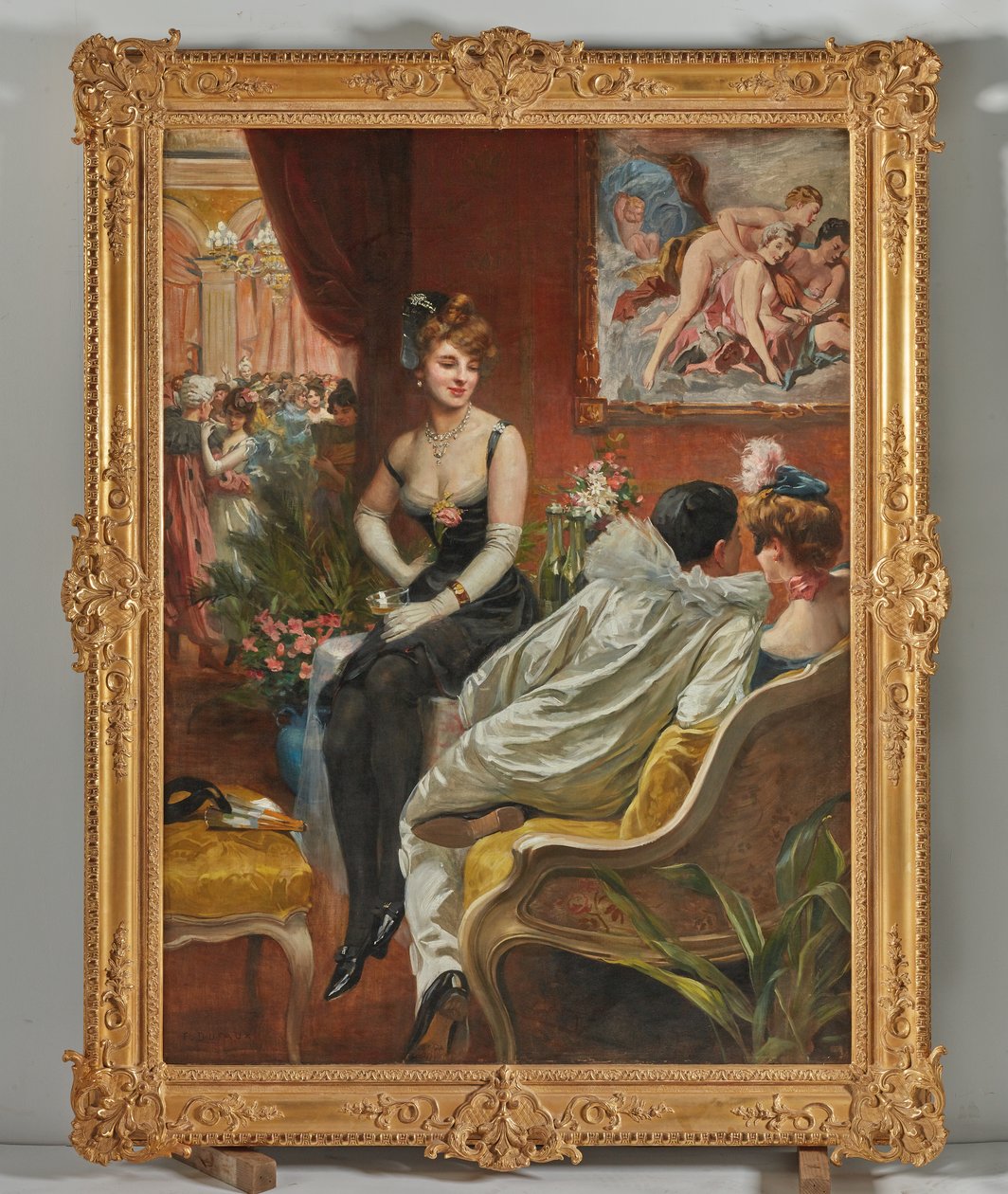 Kostüm Balosu (tuval üzerine yağlıboya) by Frederic Dufaux