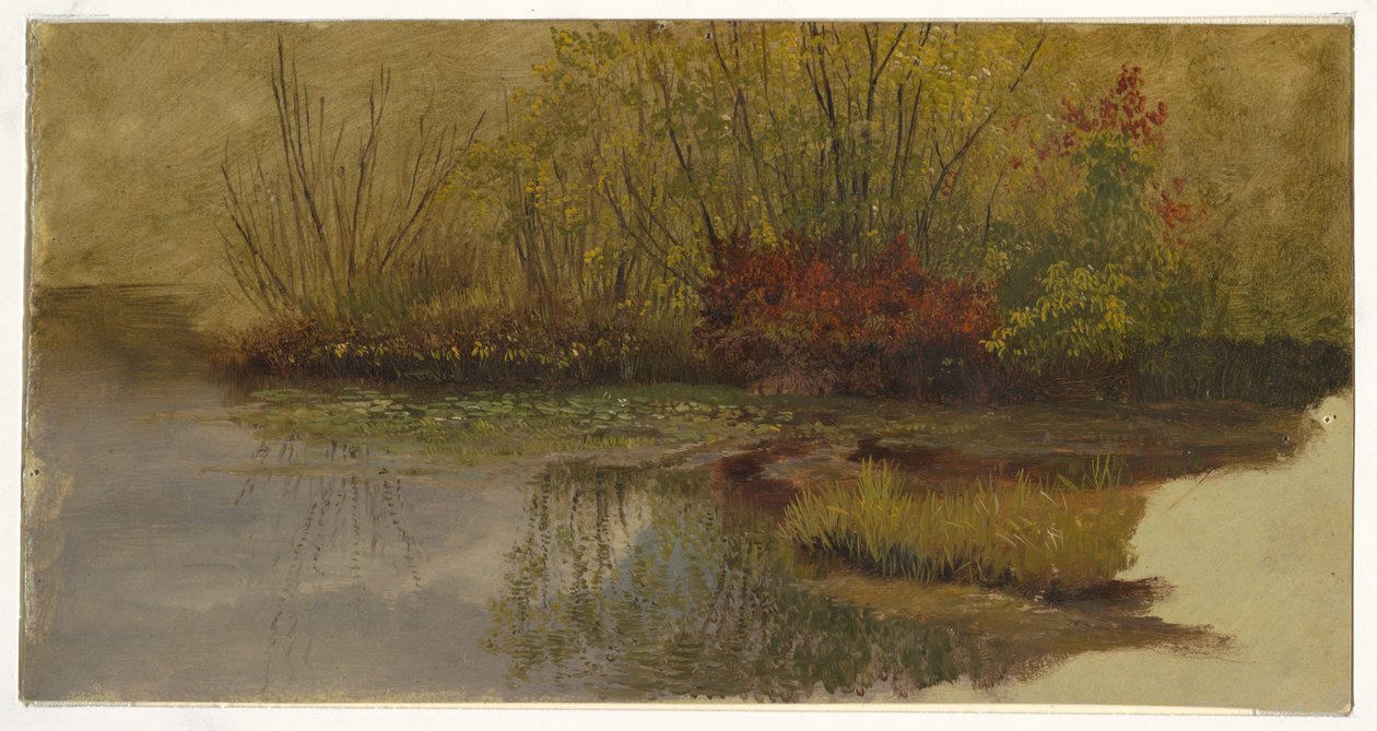 Bir Göletin Köşesi by Frederic Edwin Church