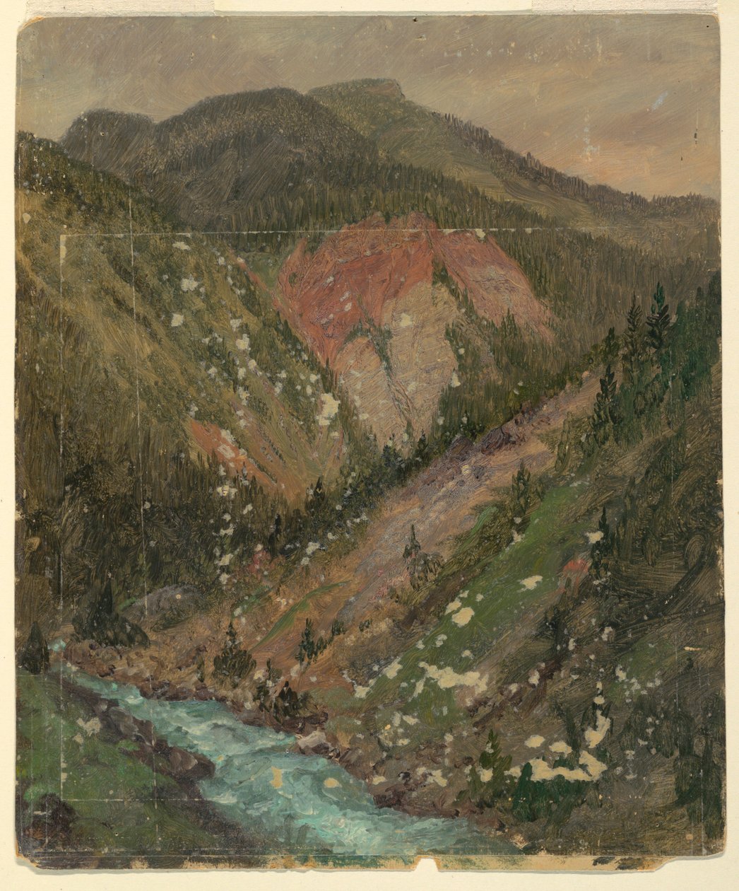 Alp Manzarası (Bavyera veya İsviçre) by Frederic Edwin Church