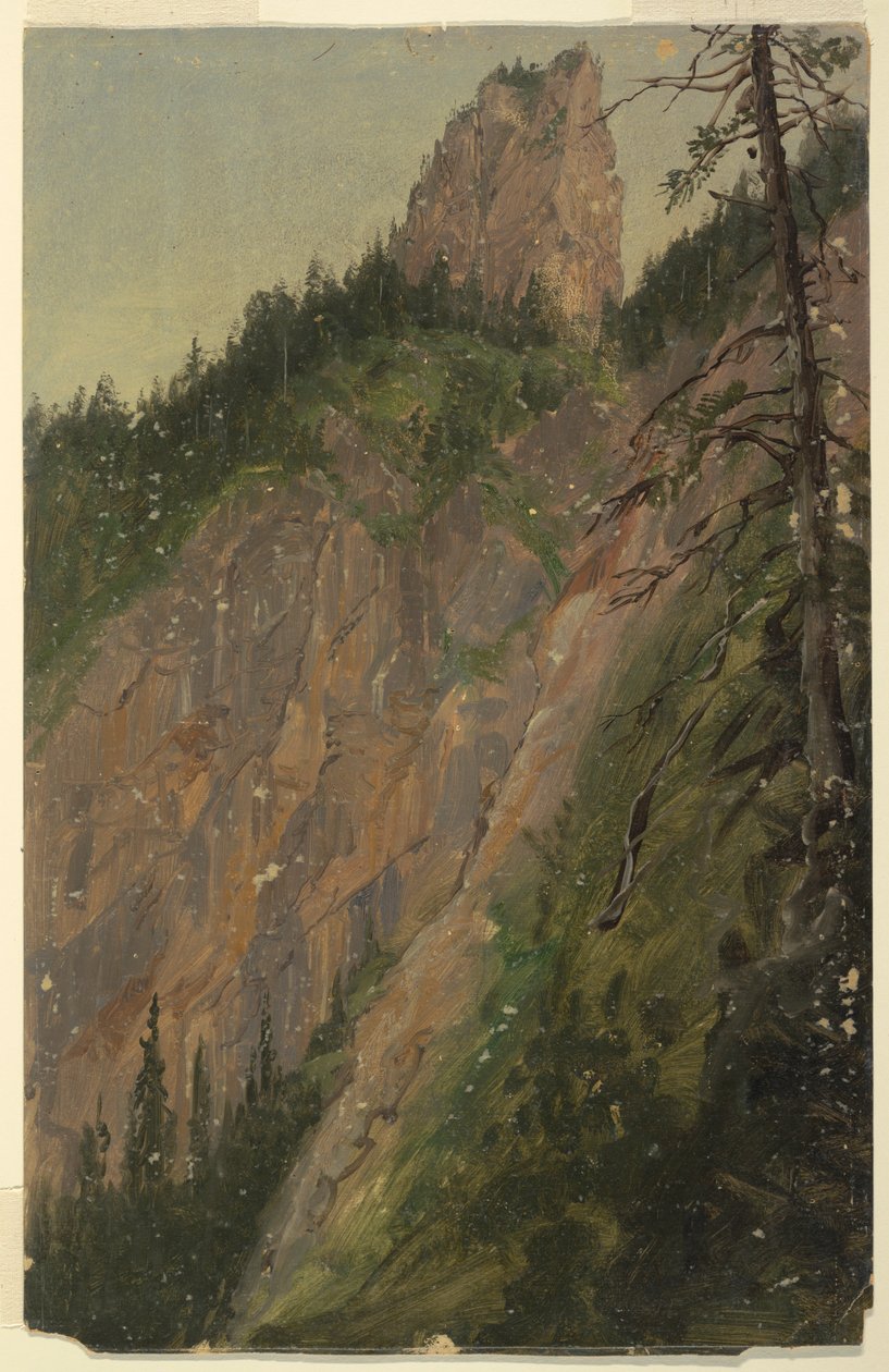 Alp manzarası, Bavyera veya İsviçre by Frederic Edwin Church