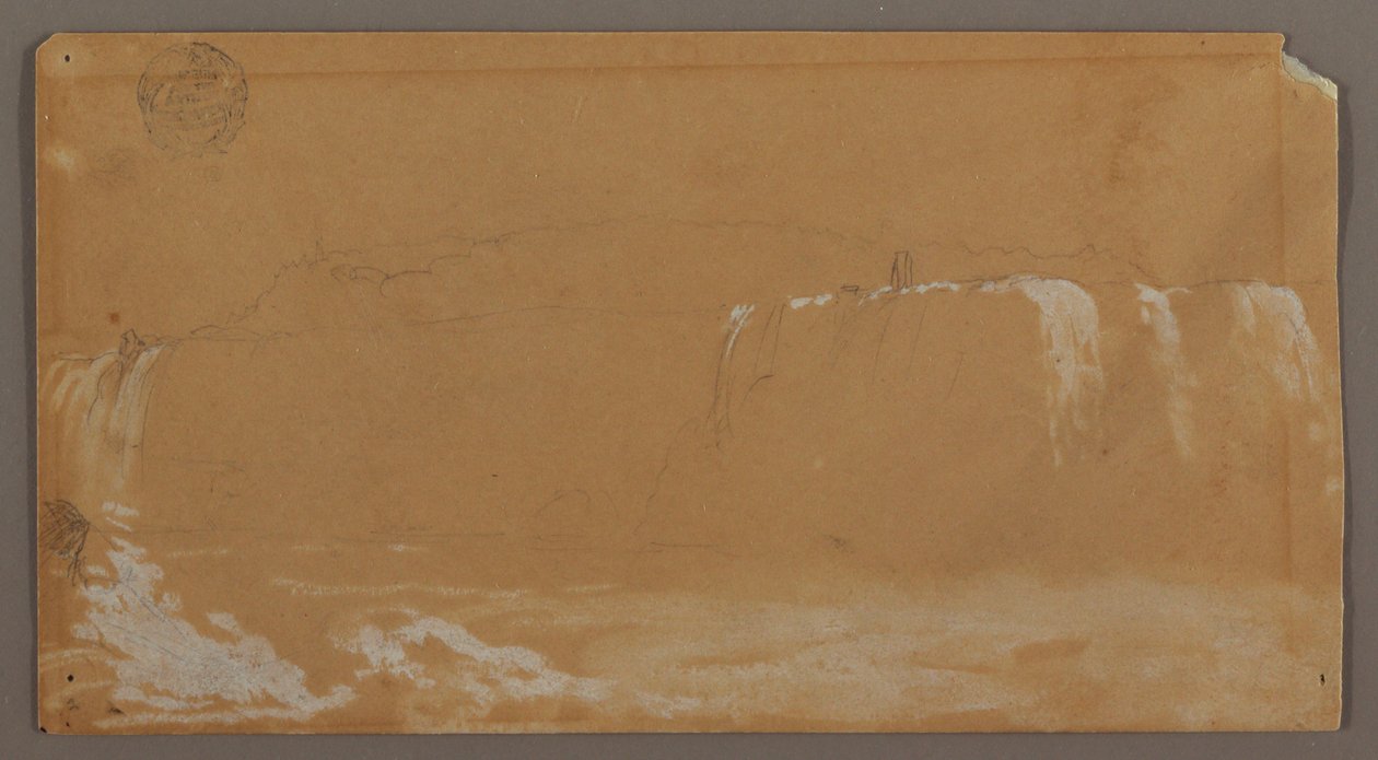 Amerikan Şelalesi, Keçi Adası ve Horseshoe Şelalesi'nin Bir Parçası, Niagara Nehri'nin Kanada Bankası'ndan Görüldü by Frederic Edwin Church