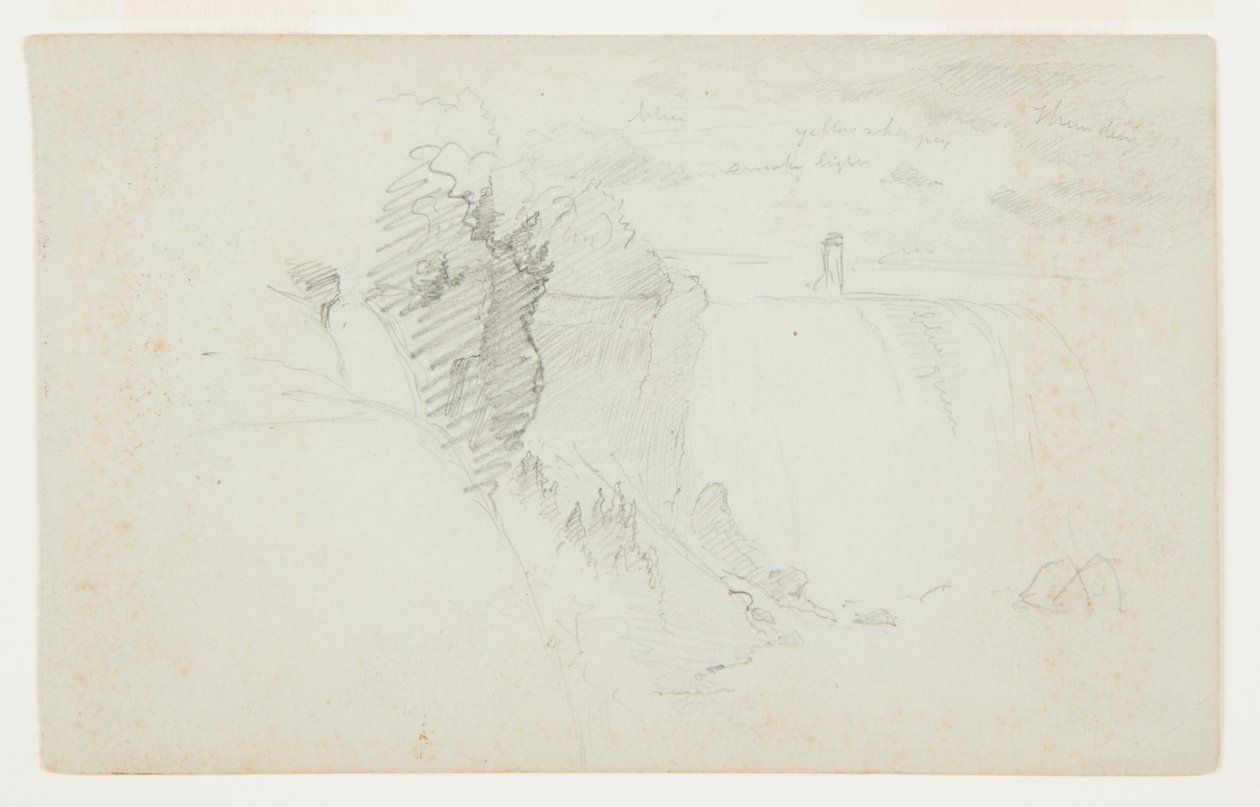 Amerikan Şelalesi, Niagara Nehri by Frederic Edwin Church
