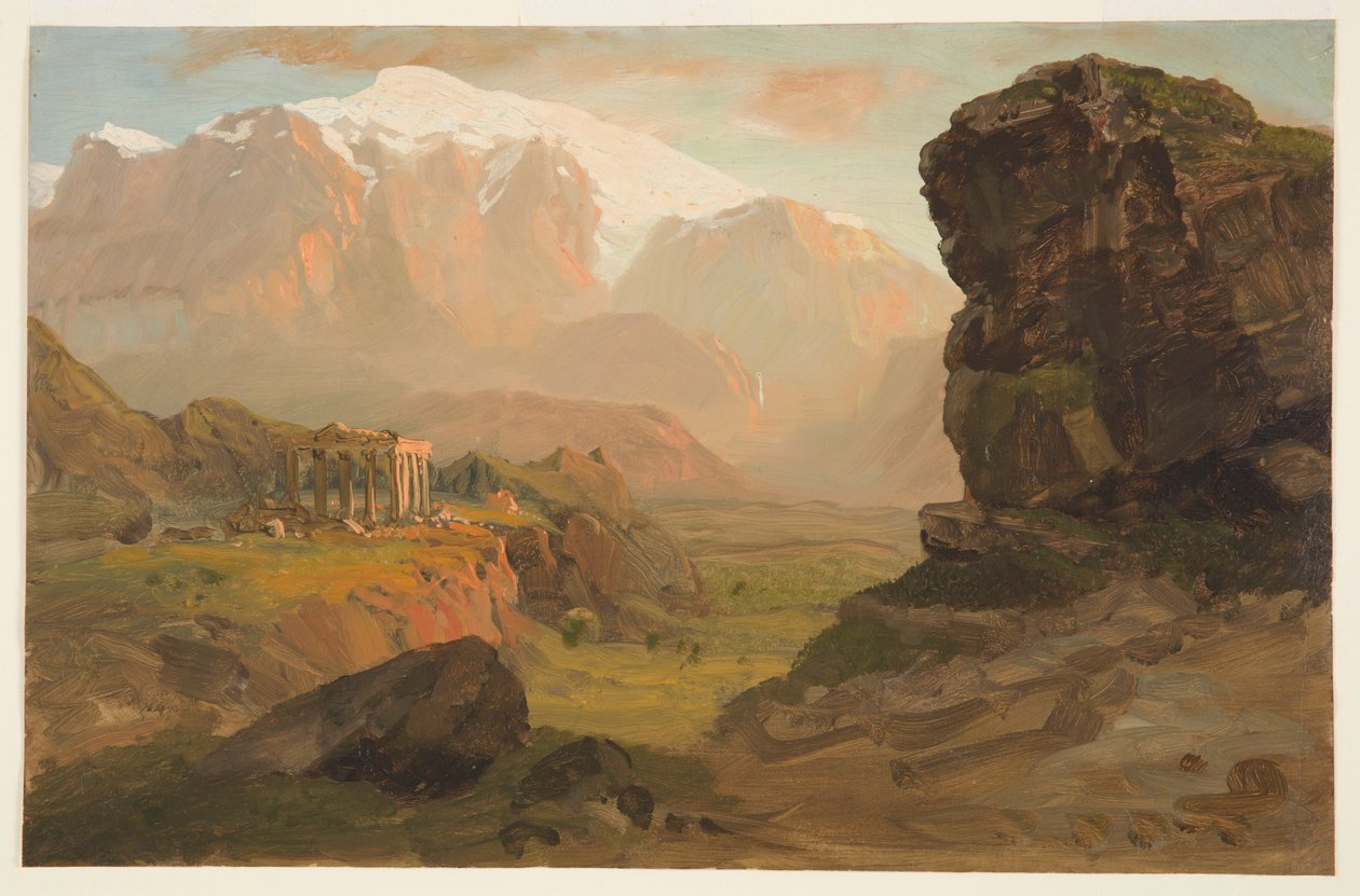 BA dağ fantezisi by Frederic Edwin Church
