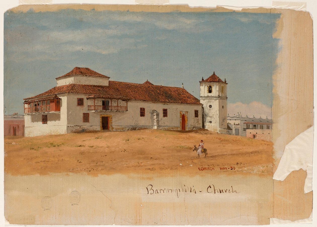 Barranquilla, Kolombiya Kilisesi by Frederic Edwin Church
