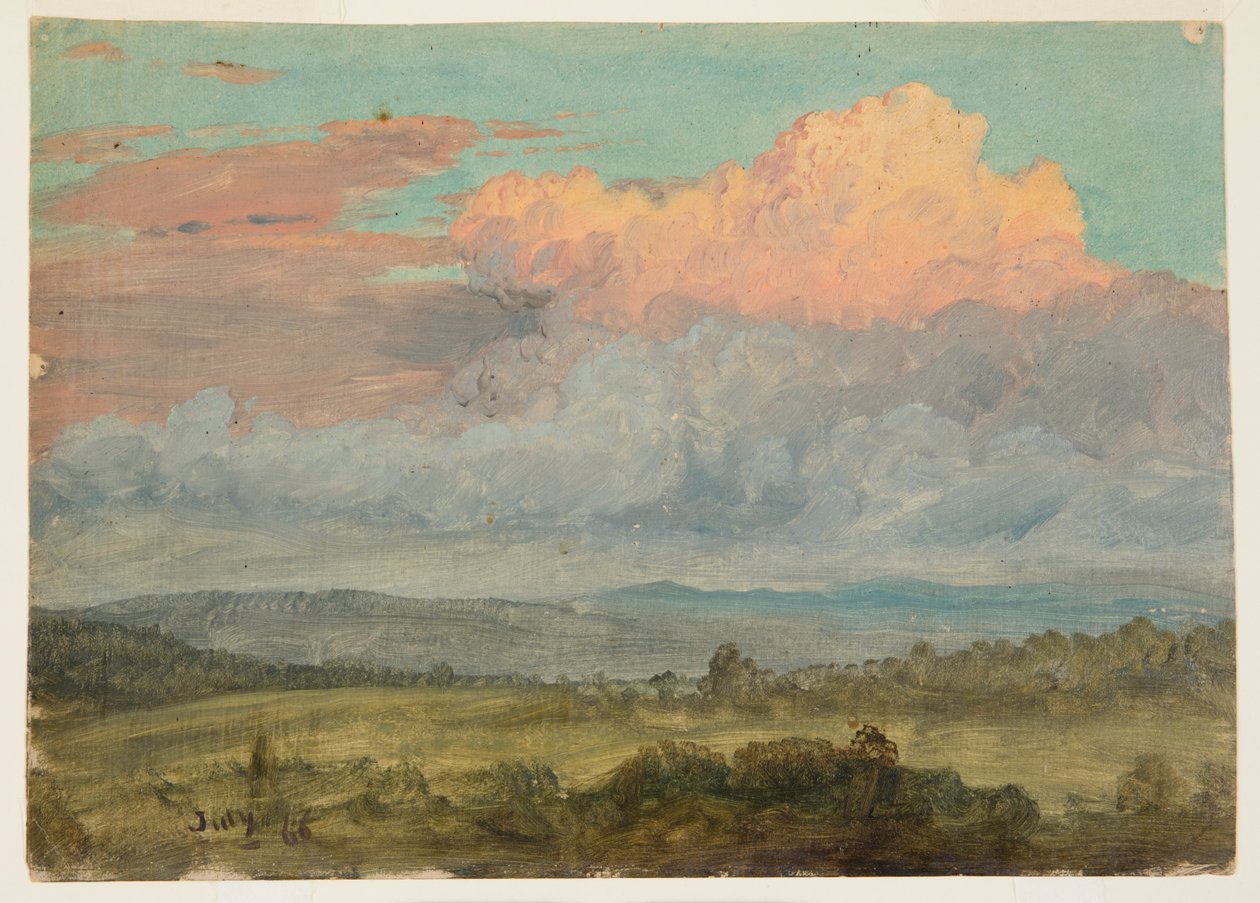 Bulutlar, Hudson Vadisi, New York by Frederic Edwin Church