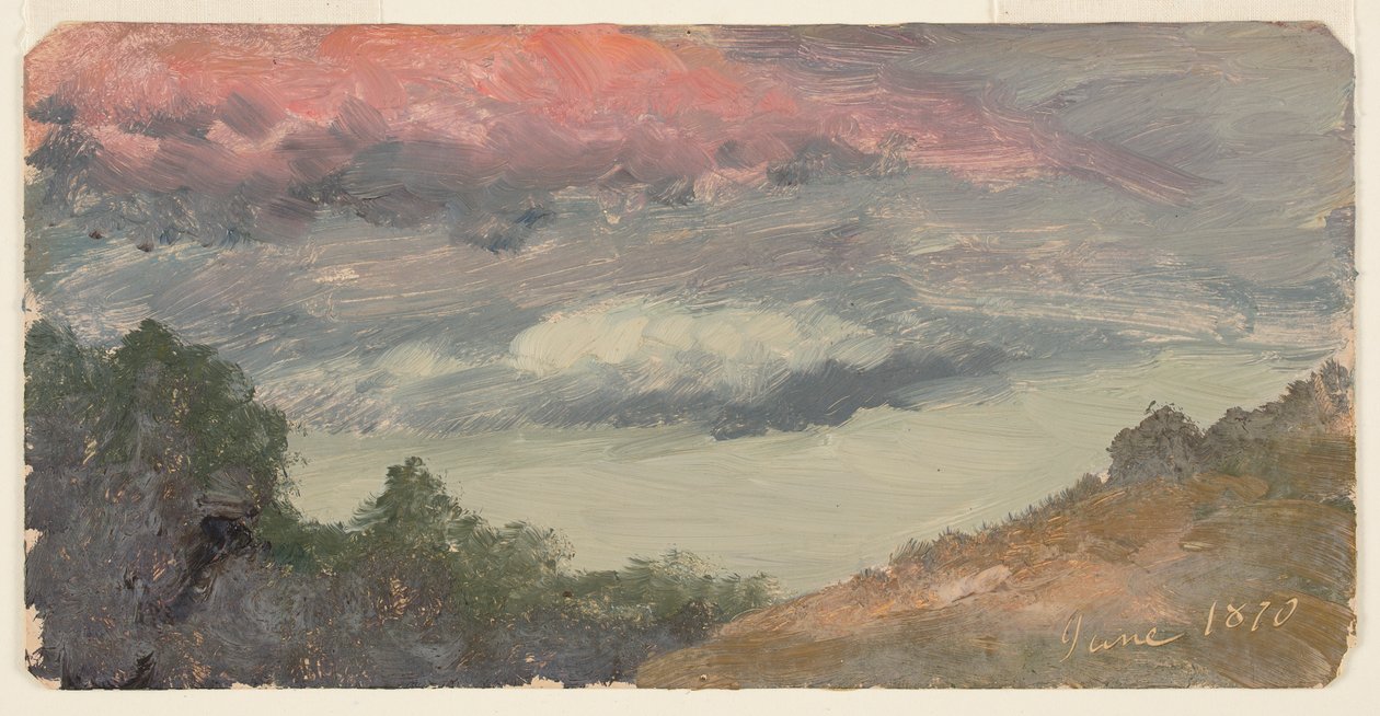Church'ün çiftliği üzerinde bulutlar, Hudson NY by Frederic Edwin Church