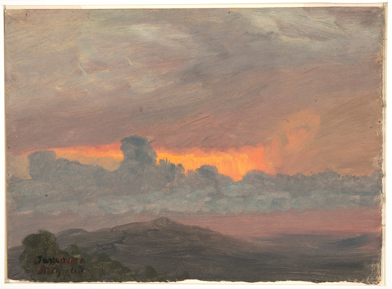 Bulutlu Gün Batımı, Jamaika by Frederic Edwin Church