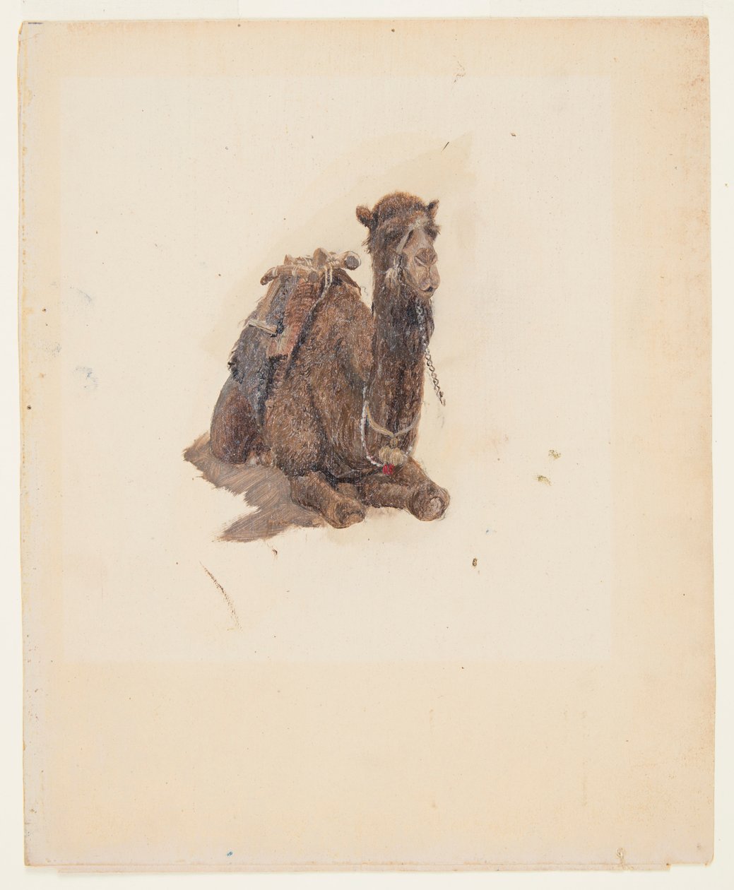 çömelmiş dromedary by Frederic Edwin Church