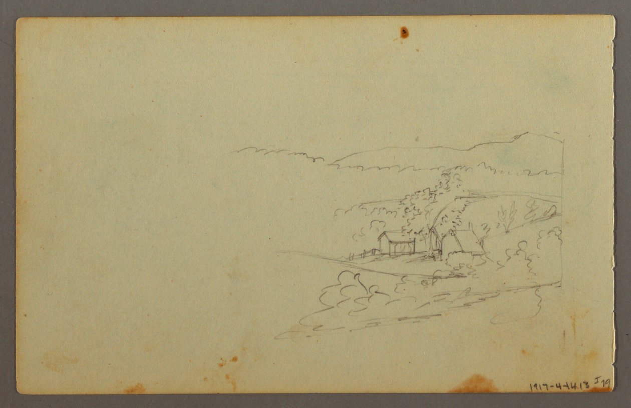 Çizim, Bulut çalışması, muhtemelen 1844 by Frederic Edwin Church