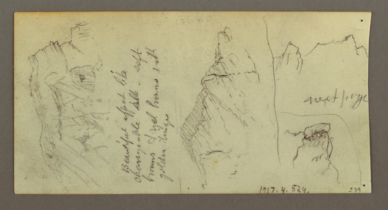 Çizim, Deveye Binen Figür, Oturan Deve, muhtemelen 1868 by Frederic Edwin Church