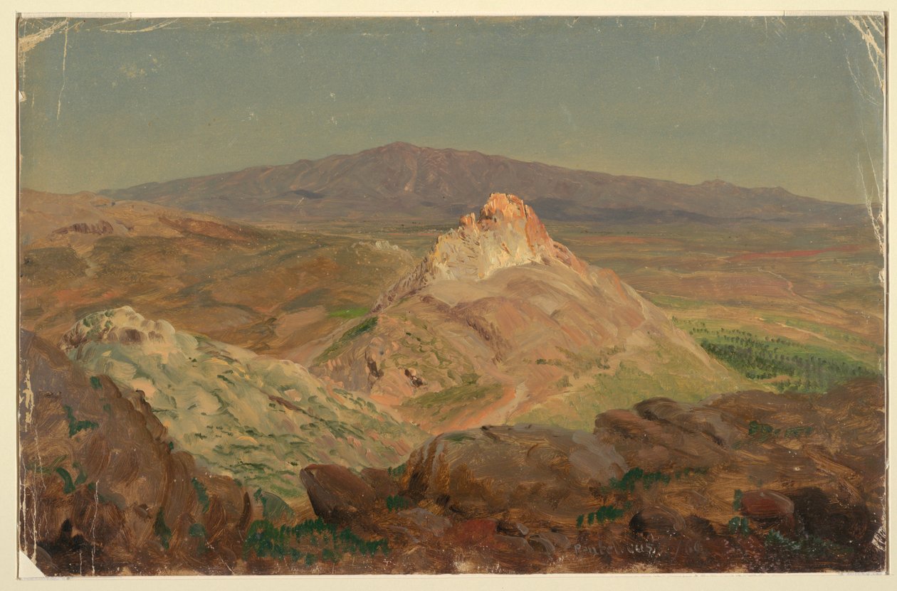 Çizim, Pentelicus Dağı, Nisan 1869 by Frederic Edwin Church