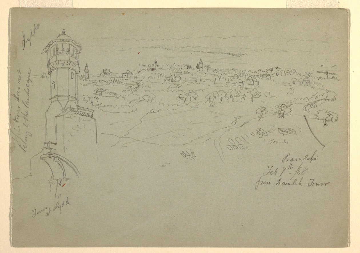 Çizim, Lydda Kulesi ve Ramleh Kulesi