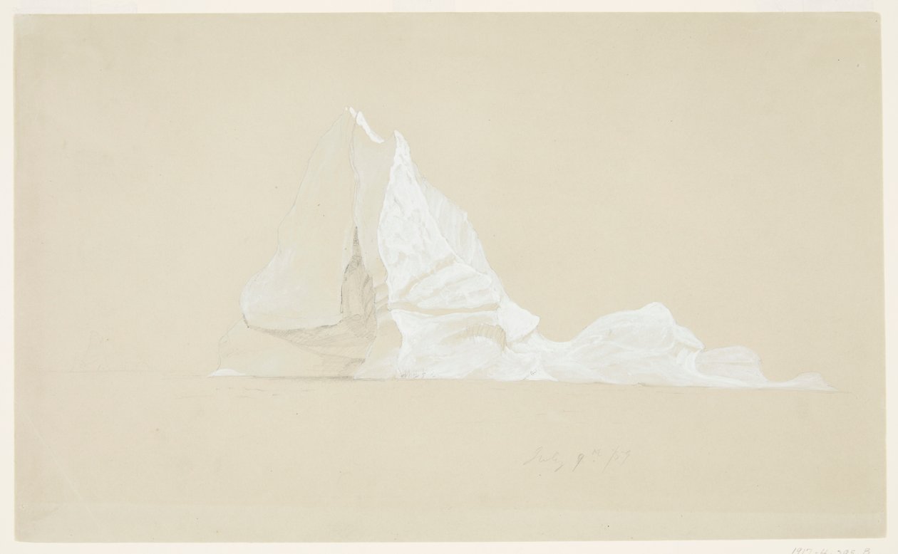 yüzen buzdağı by Frederic Edwin Church