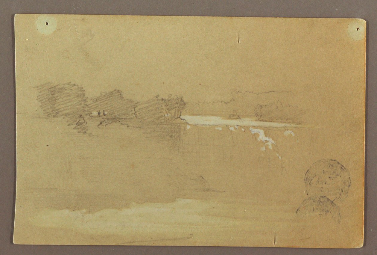 Hennequin Point ve Amerikan Şelaleleri, Niagara Nehri by Frederic Edwin Church