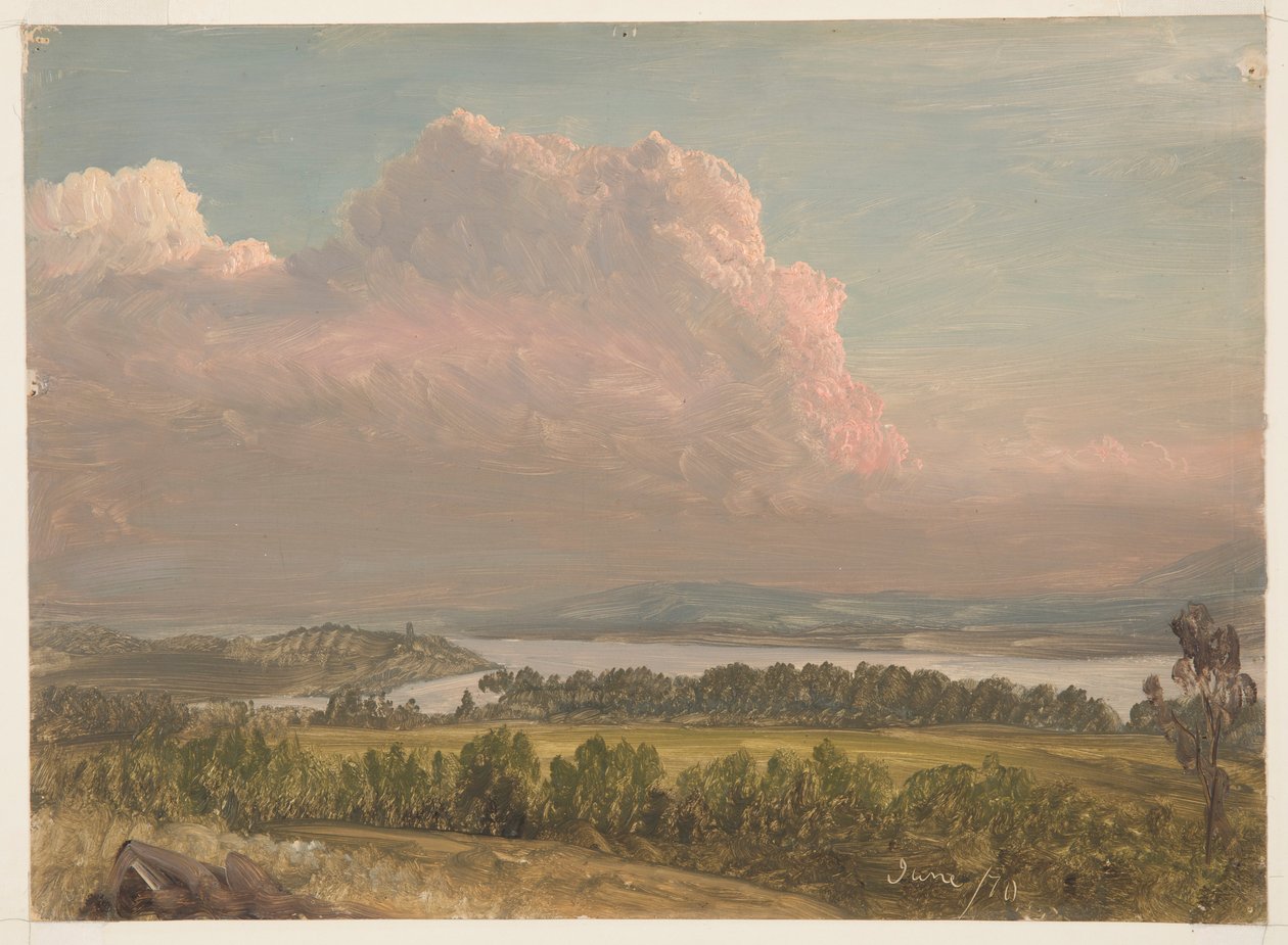 Hudson boyunca Yüksek Bulutlar by Frederic Edwin Church