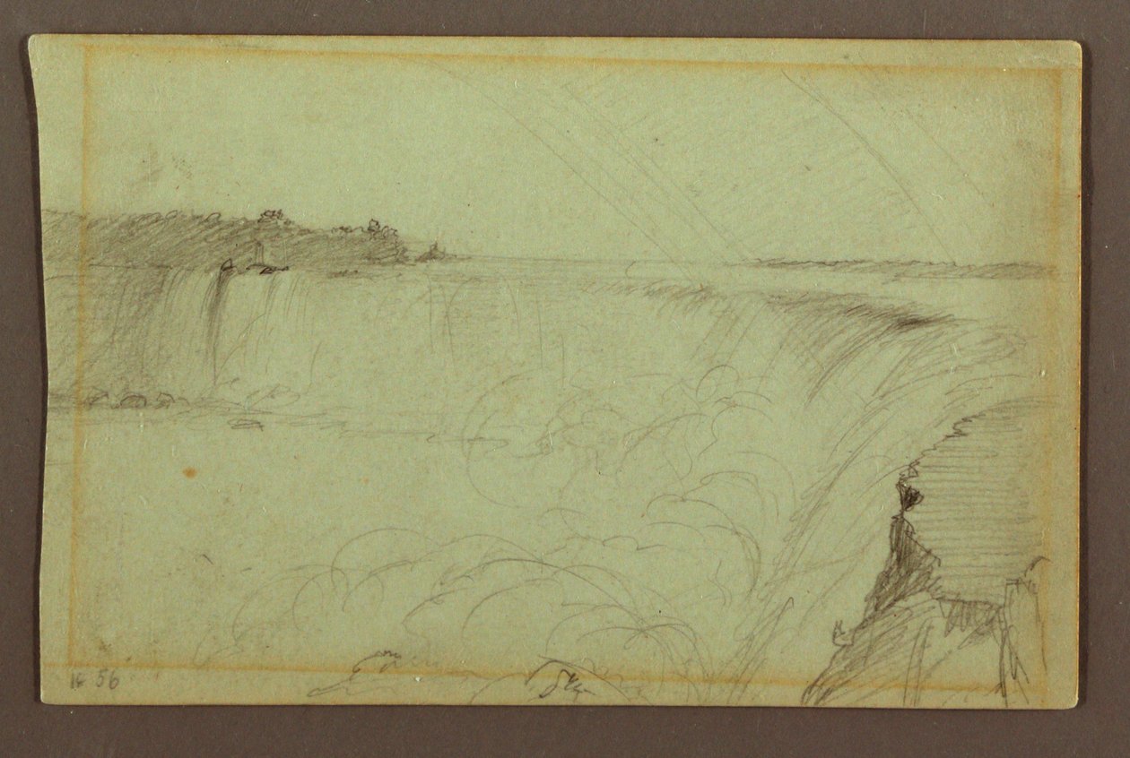 Çift Gökkuşağı ile At Nalı Şelalesi, Niagara Nehri, Kanada by Frederic Edwin Church