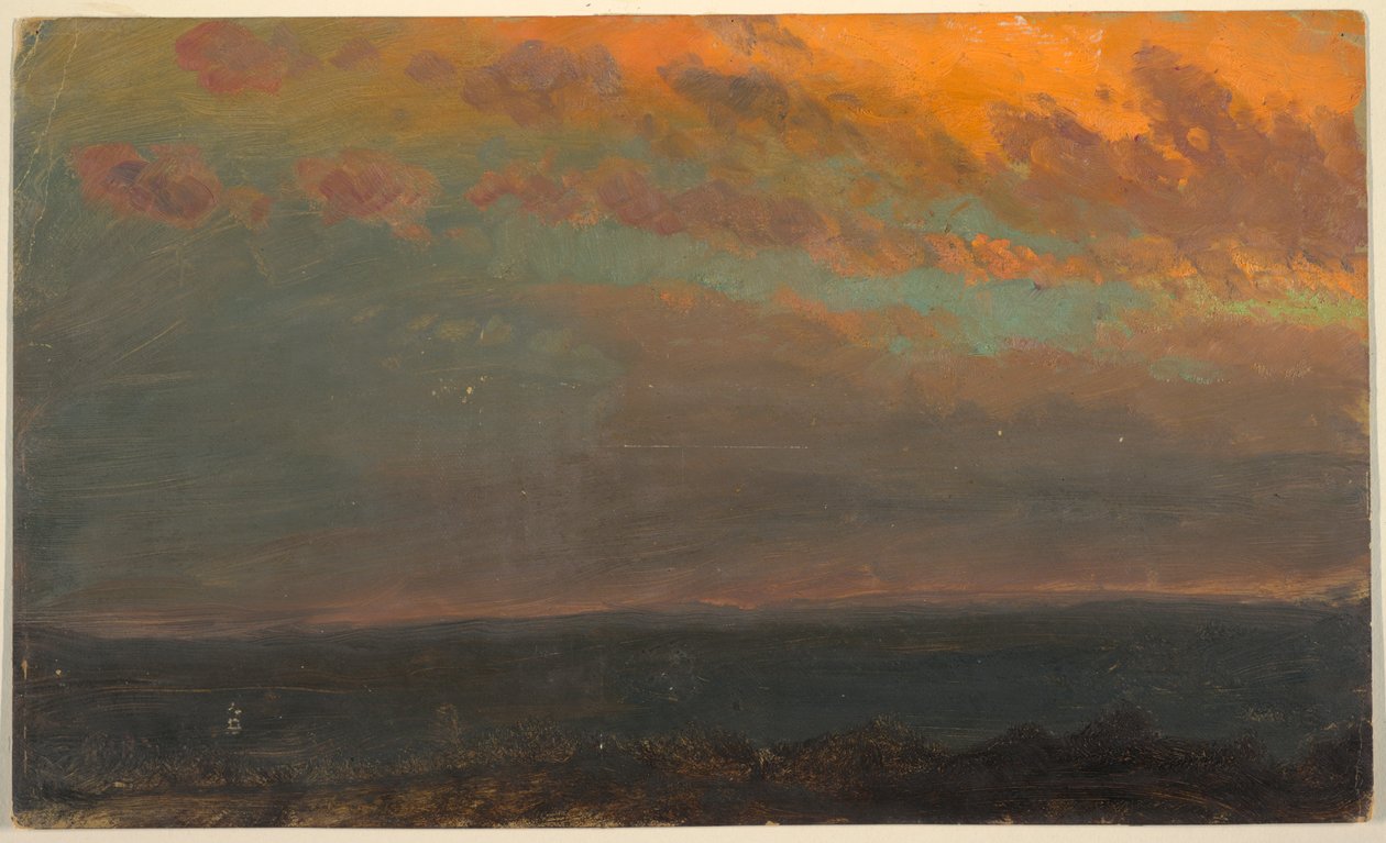 Gün Batımında Hudson Vadisi by Frederic Edwin Church